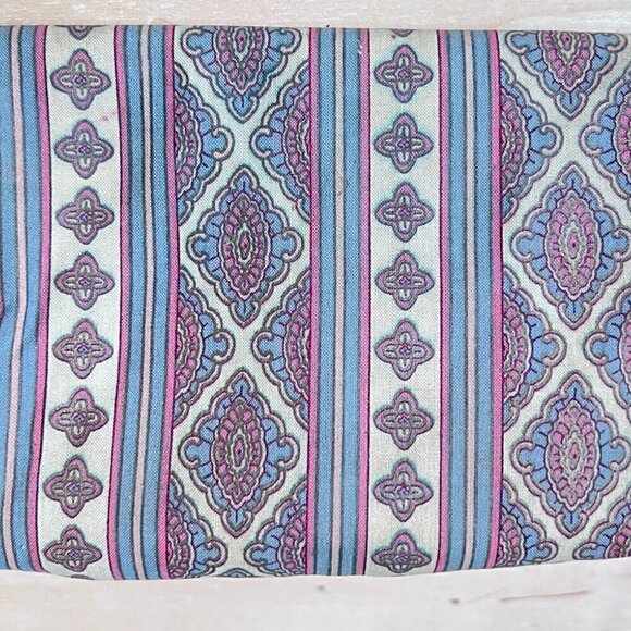 Vintage Oscar de la Renta Granny pattern makeup Bag with mirror - Picture 2 of 4